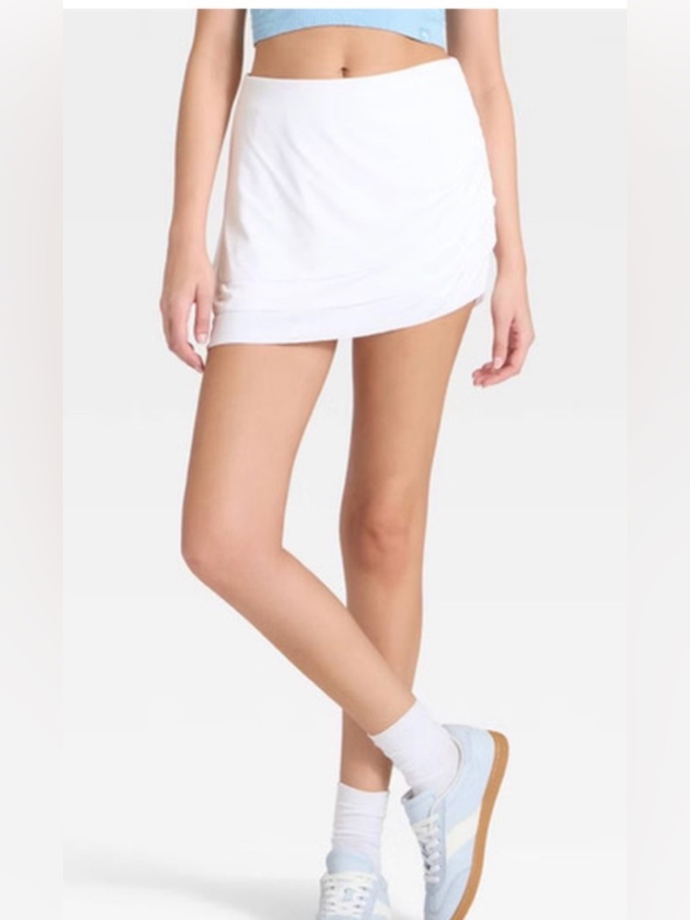 White Layered Mini Skort- Clean Staple